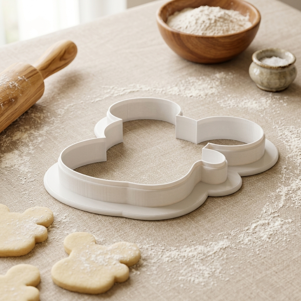 Mouse Cookie Cutter, 3D Printed Cookie Theme