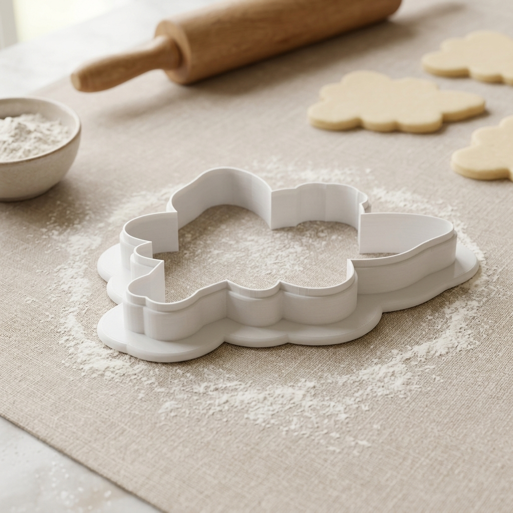 Fairy Cookie Cutter, 3D Printed Cookie Theme