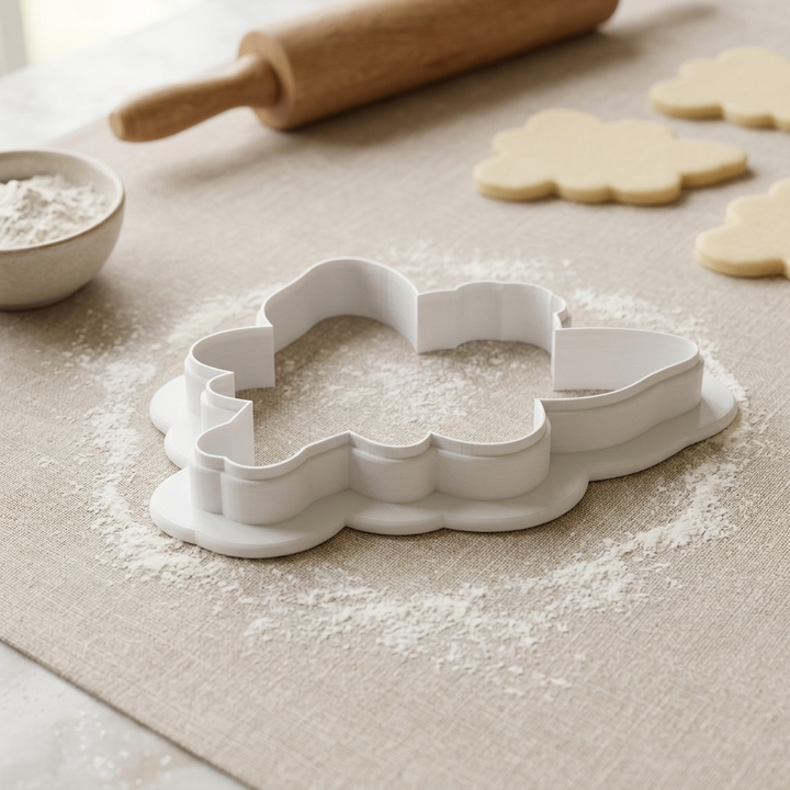 Fairy Cookie Cutter, 3D Printed Cookie Theme