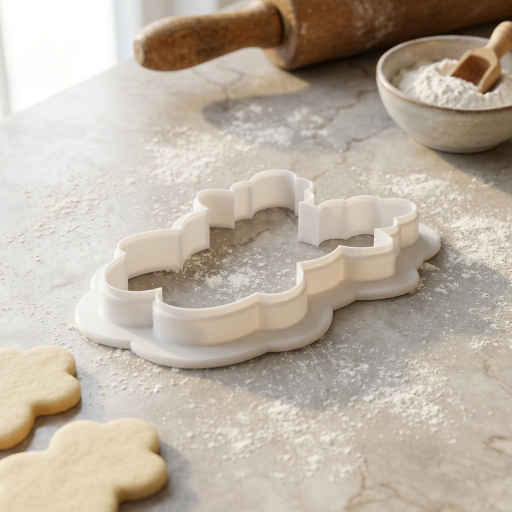 Chubby Reindeer Cookie Cutter, 3D Printed Christmas Theme