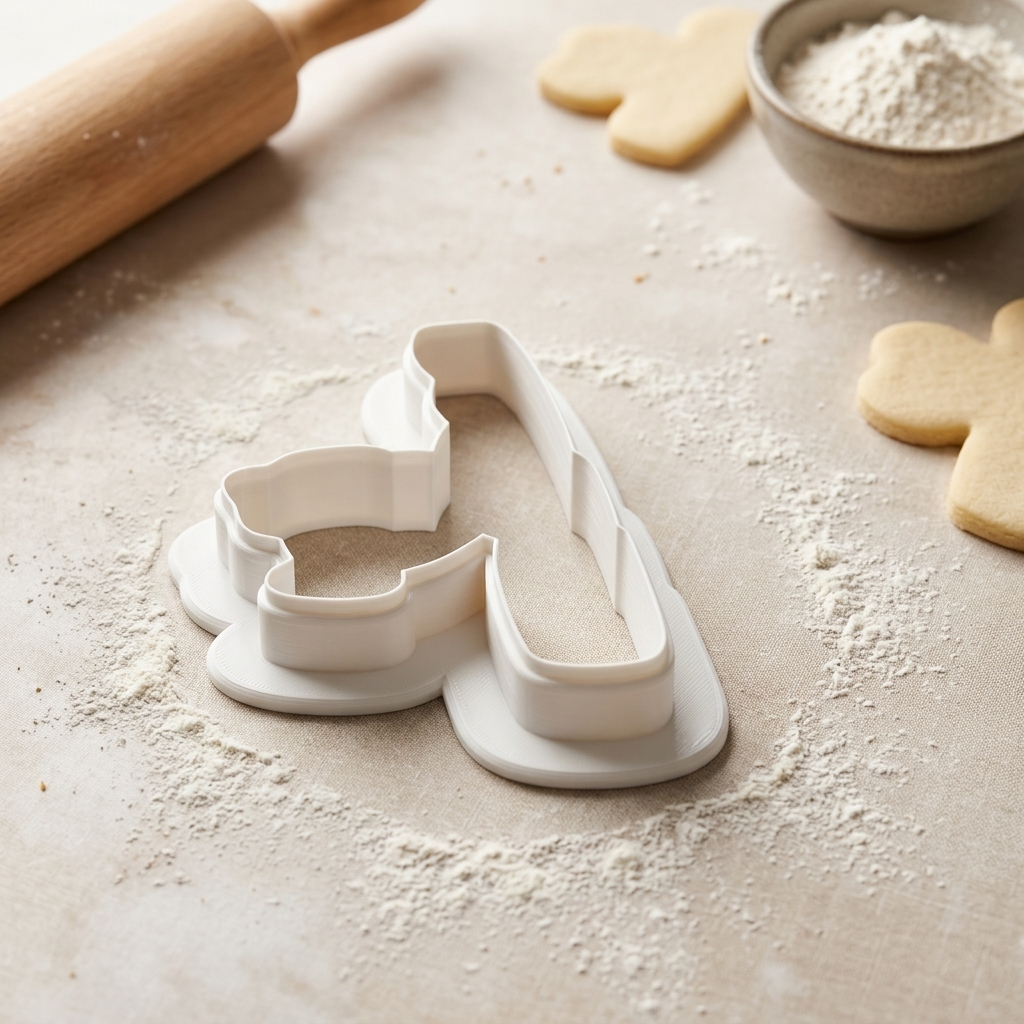 Fishing Pole Cookie Cutter, 3D Printed Outdoor Theme