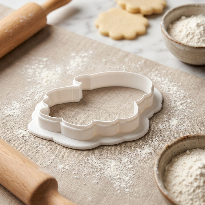 Cozy Santa Christmas Cookie Cutter, 3D Printed Christmas Theme