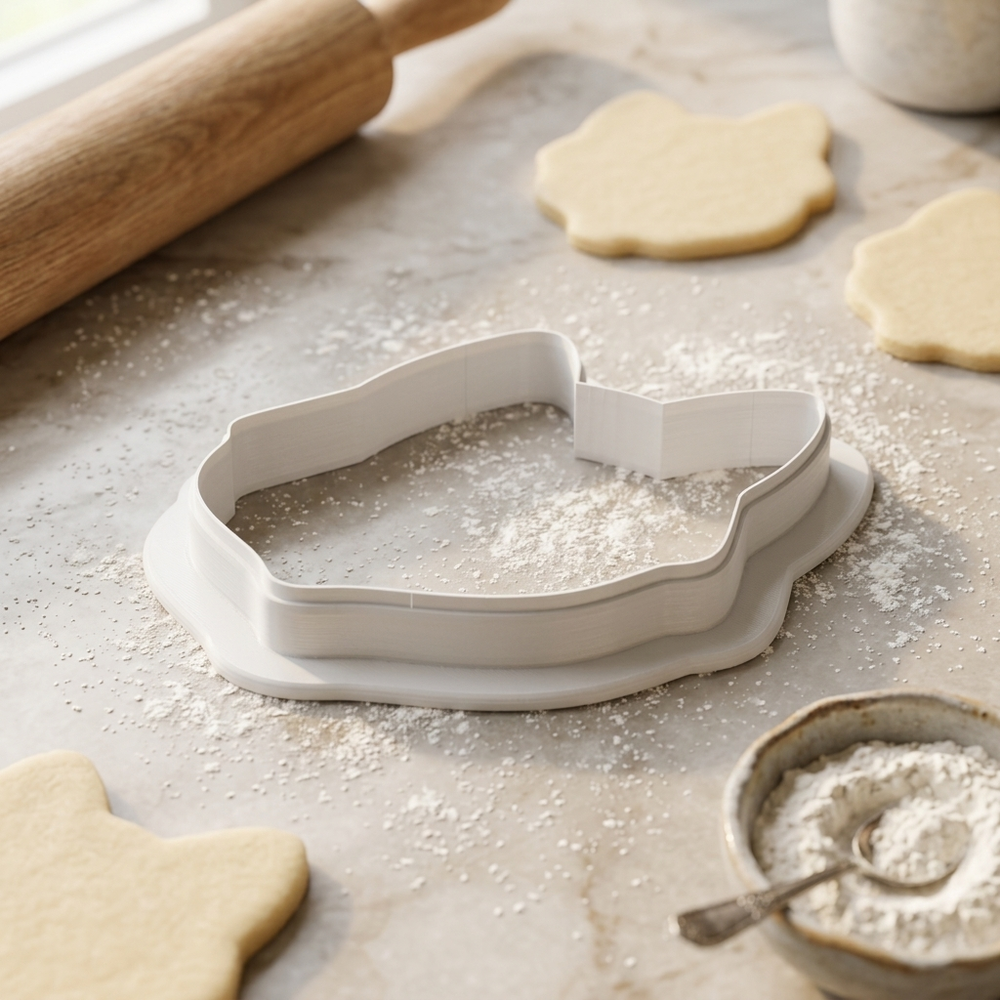 Dog Siberian Husky Head Cookie Cutter, 3D Printed Animal Theme