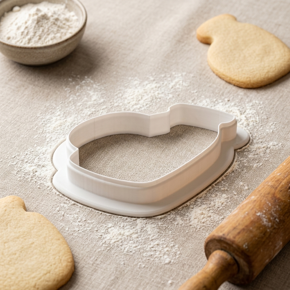 Milk Bottle Outline Cookie Cutter, 3D Printed Baby Shower Theme