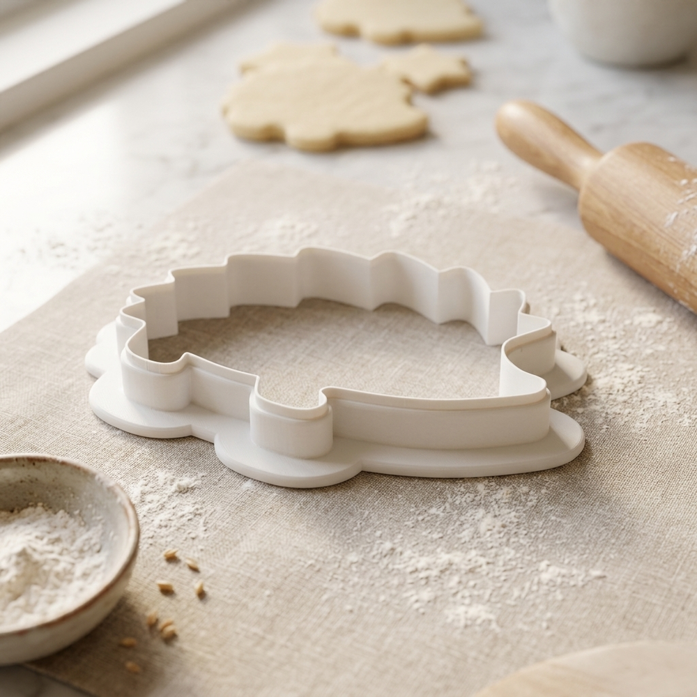 Red Hedgehog Character Cookie Cutter, 3D Printed Animal Theme