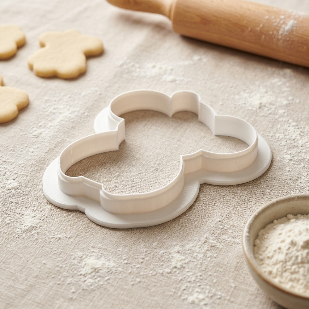 Christmas Mouse Cookie Cutter, 3D Printed Christmas Theme