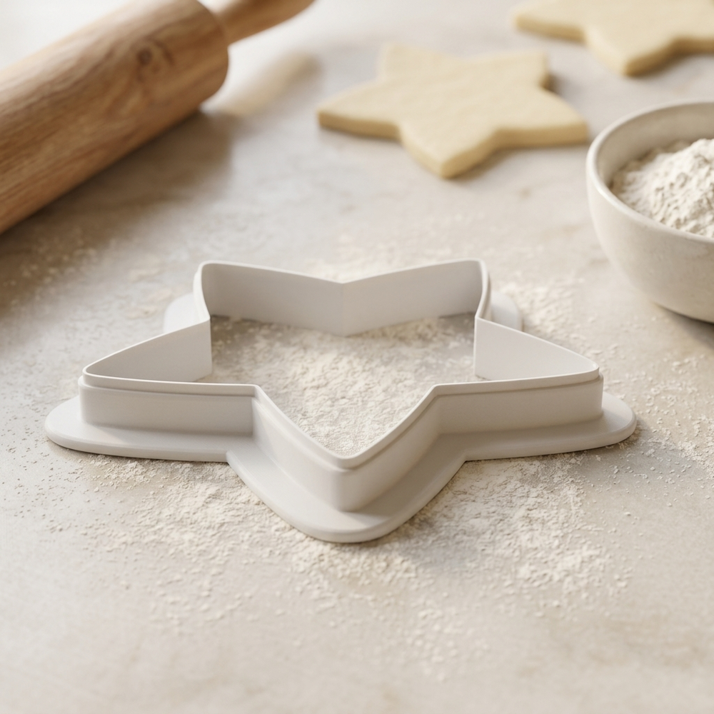 Star Ornament Cookie Cutter, 3D Printed Christmas Theme