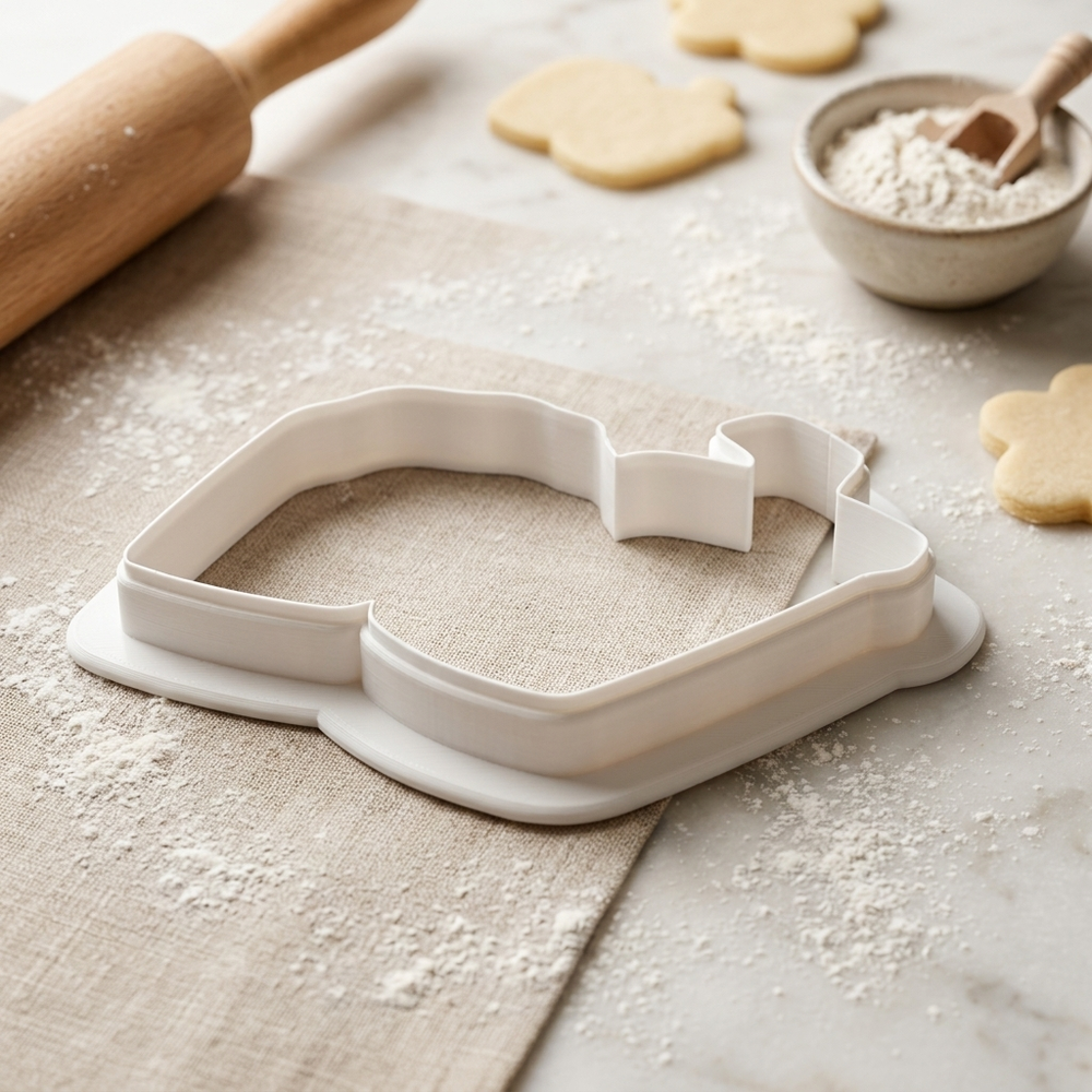 Soda And Popcorn Valentine Food Pair Cookie Cutter, 3D Printed Valentine Theme