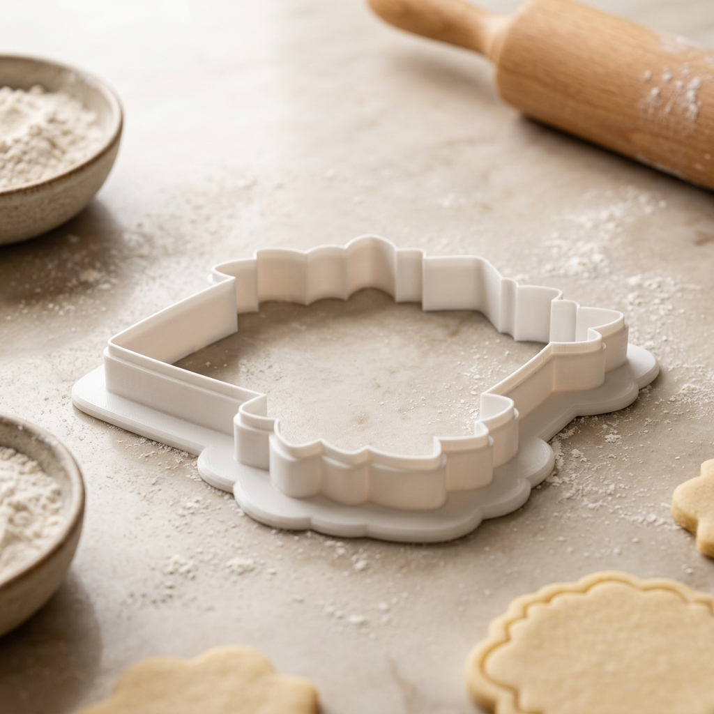 Floral Envelope Cookie Cutter, 3D Printed Garden Theme