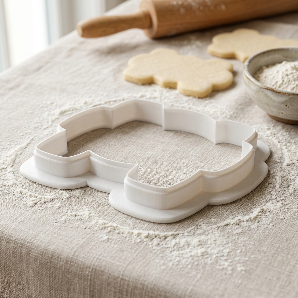 Wood Market Sign Cookie Cutter, 3D Printed Cookie Theme