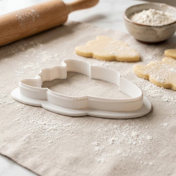 Chunky Spaceship Space Theme Baking Cookie Cutter, 3D Printed Cookie Theme