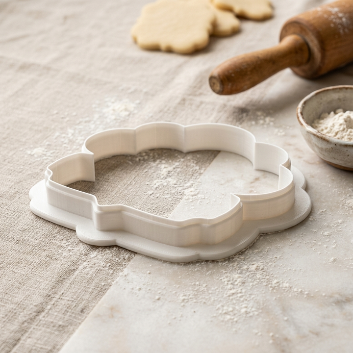 Strom Cloud Cookie Cutter, 3D Printed Shape Theme
