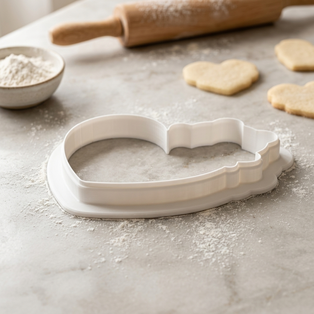 Cute Frog With Heart V2 Cookie Cutter, 3D Printed Valentine Theme