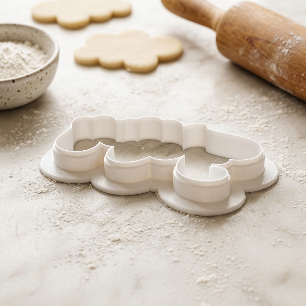 Fifty Script Cookie Cutter, 3D Printed Cookie Theme