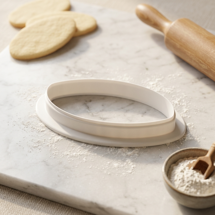 Football With Heart Cookie Cutter, 3D Printed Valentine Theme