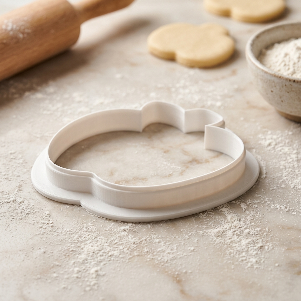 Chunky Apple ETSY Cookie Cutter, 3D Printed School Theme