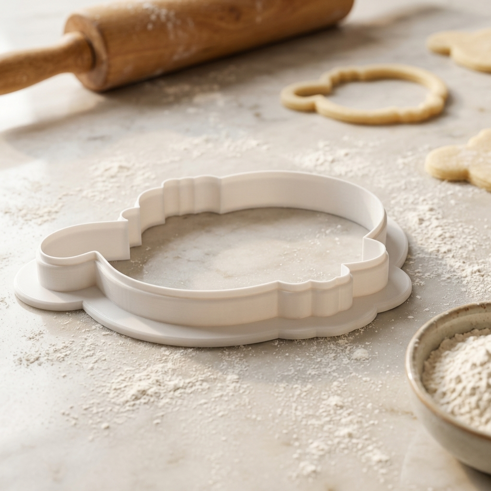 Nerdy Ghost Cookie Cutter, 3D Printed Halloween Theme