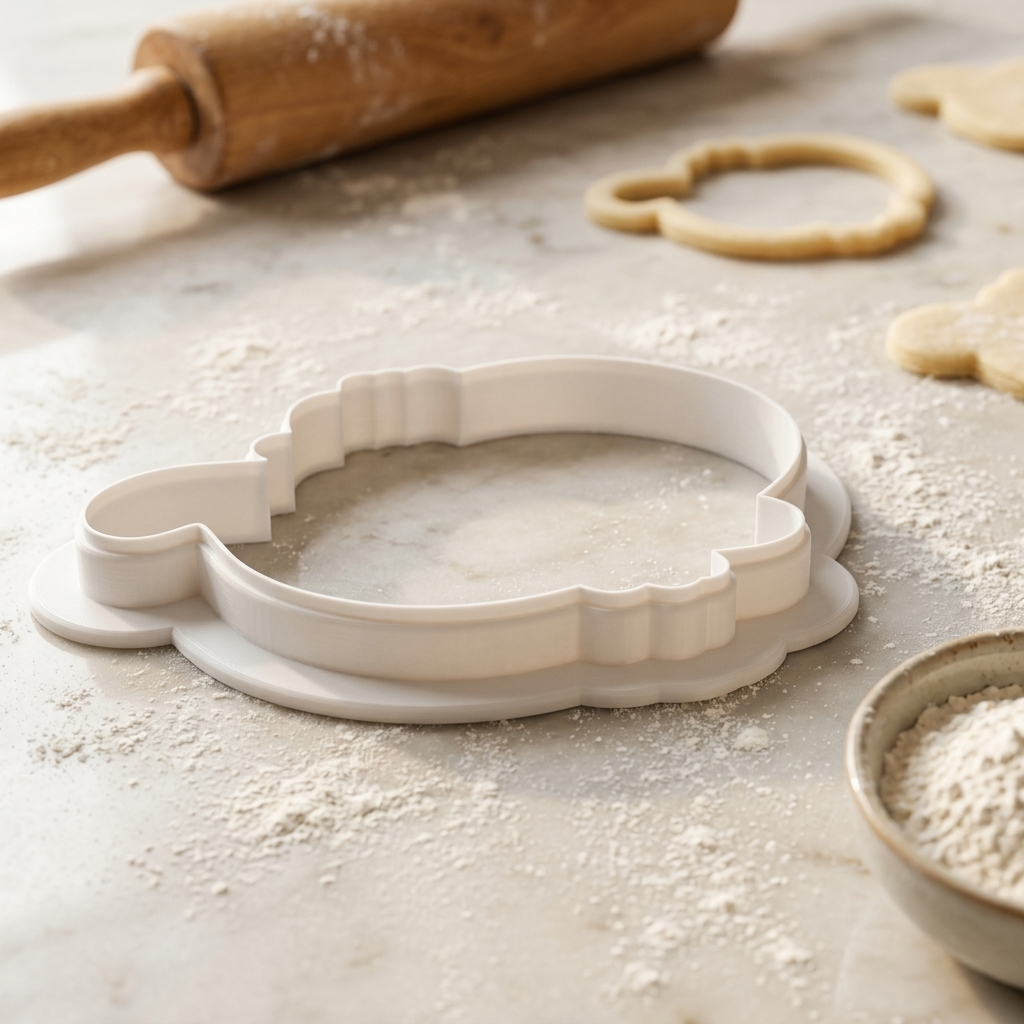 Nerdy Ghost Cookie Cutter, 3D Printed Halloween Theme
