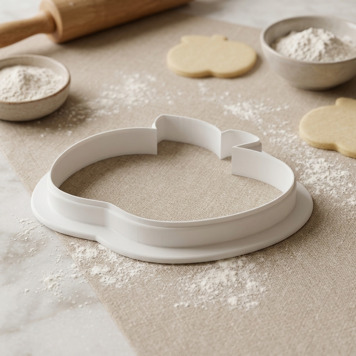 Apple with Leaf Cookie Cutter   3D Printed | Teacher appreciation • School