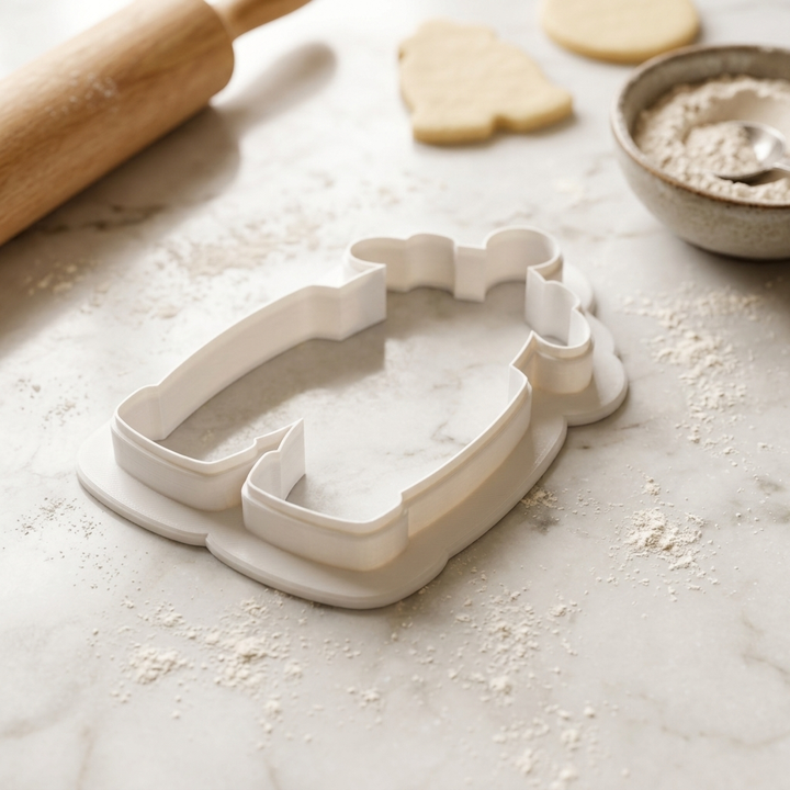 Baby Overalls on Hanger Cookie Cutter, 3D Printed Baby Shower