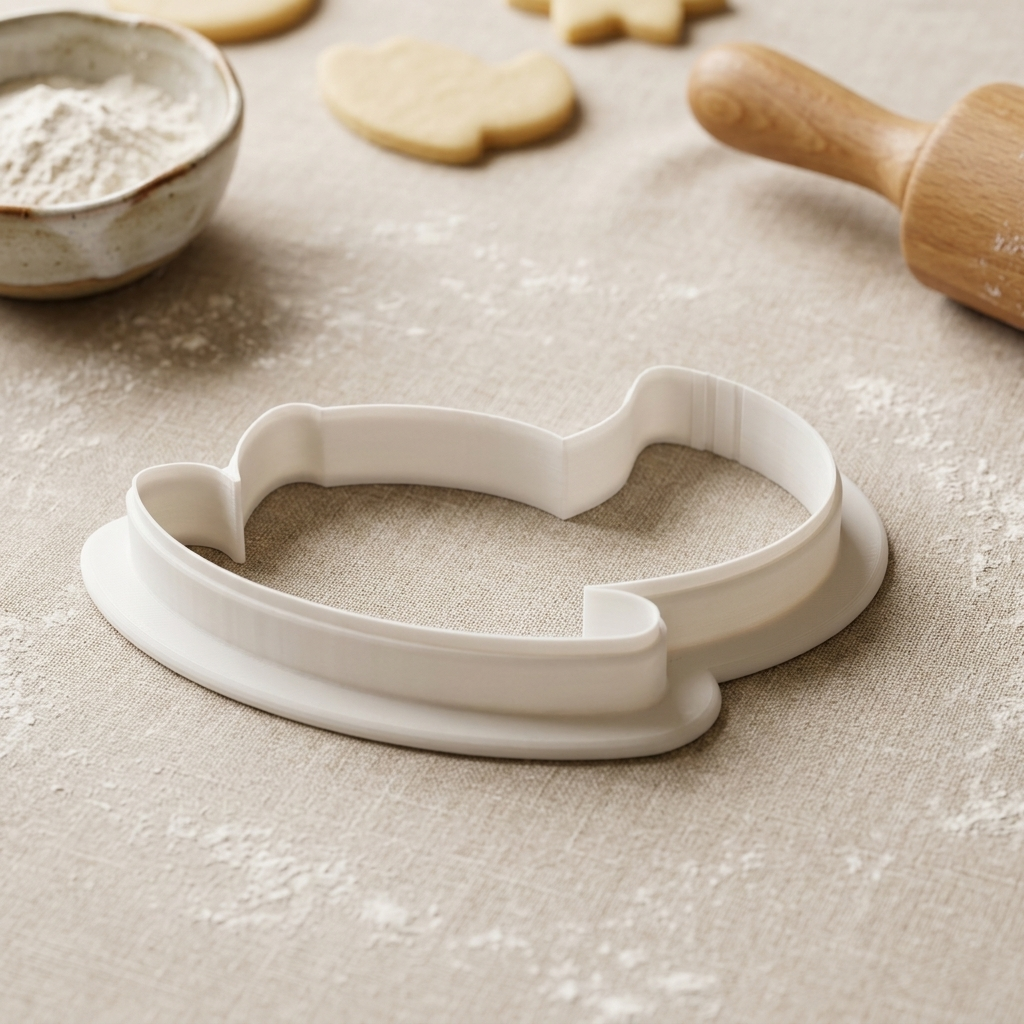 Rocking Moon Cradle Cookie Cutter, 3D Printed Baby Shower