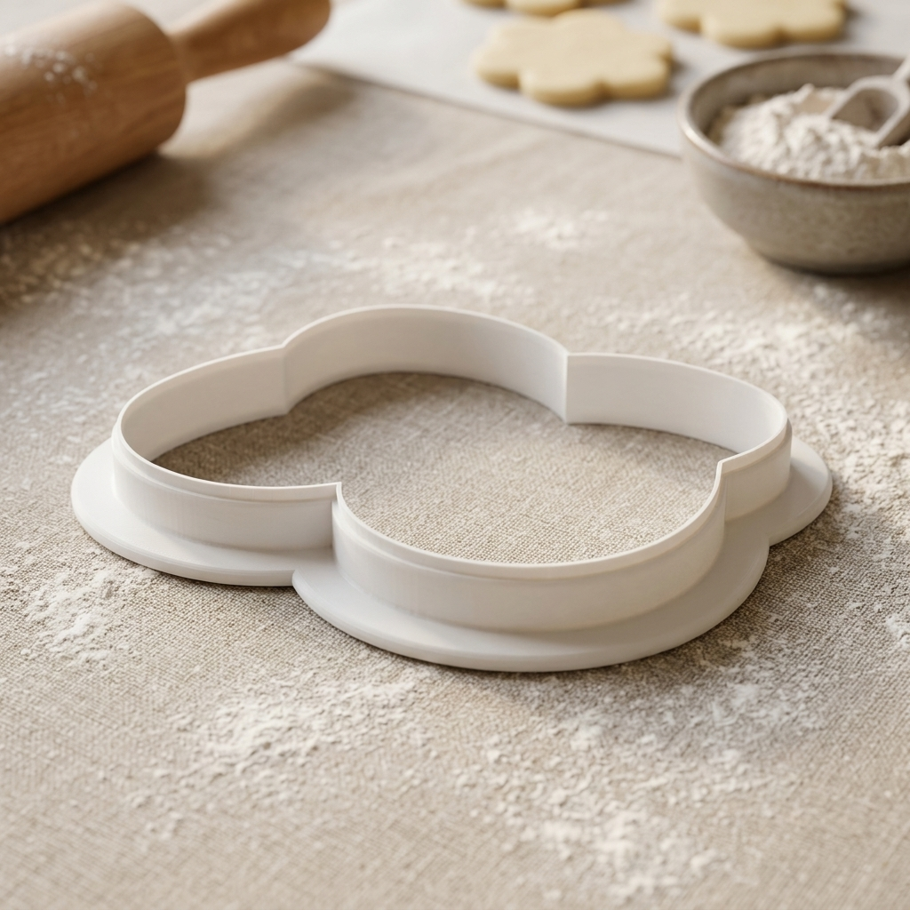 Baby Booties with Bow Cookie Cutter, 3D Printed Baby Shower