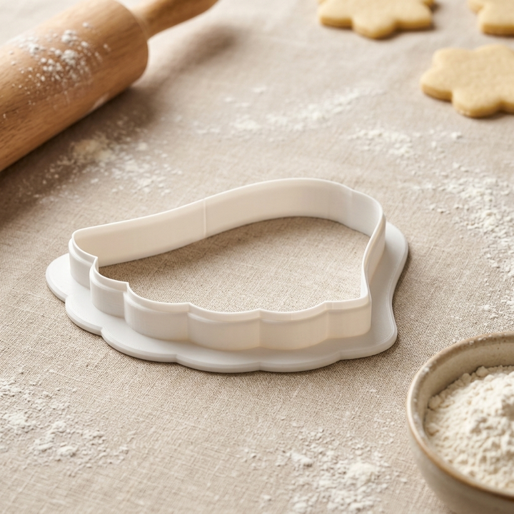 Mantilla Veil Bride Cookie Cutter, 3D Printed Wedding Shower