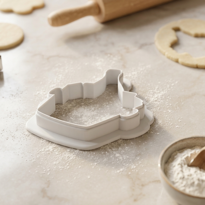 Champagne Bucket with Bottle Cookie Cutter, 3D Printed Wedding Shower