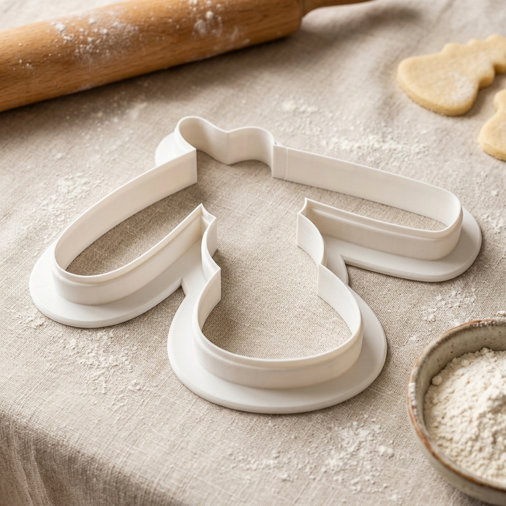 Shaving Brush and Razor Cookie Cutter, 3D Printed Barber Gift