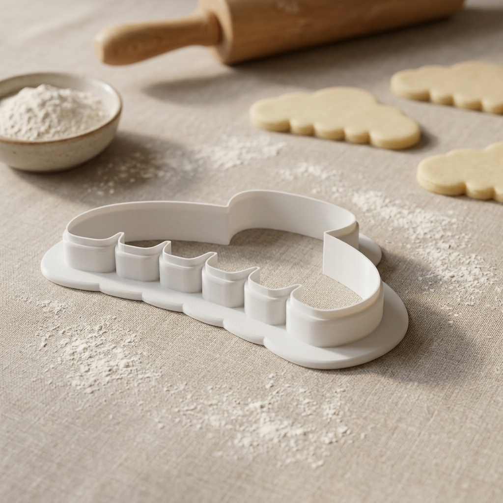 Claw Clip with Daisies Cookie Cutter, 3D Printed Beauty Theme