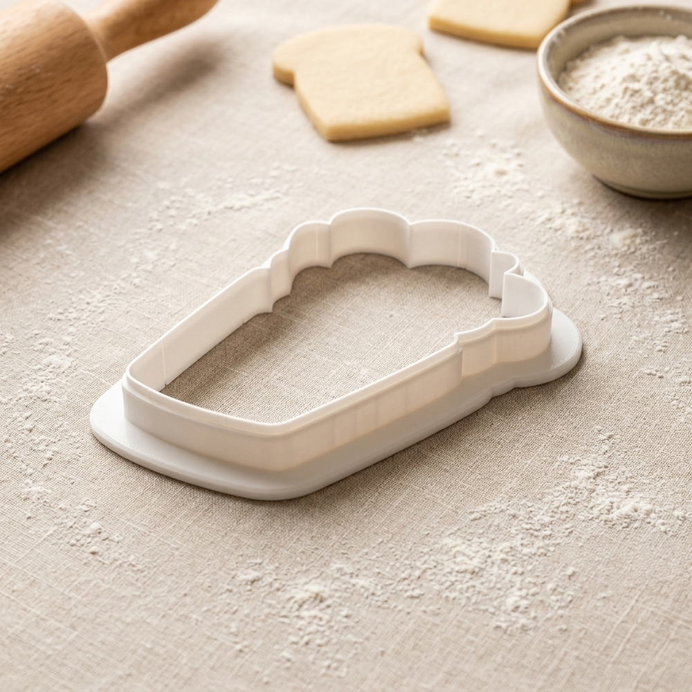 Makeup Brush Cup Cookie Cutter, 3D Printed Beauty Theme