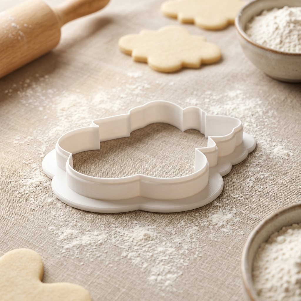 Cherry Bow Cluster Cookie Cutter, 3D Printed Coquette Bow