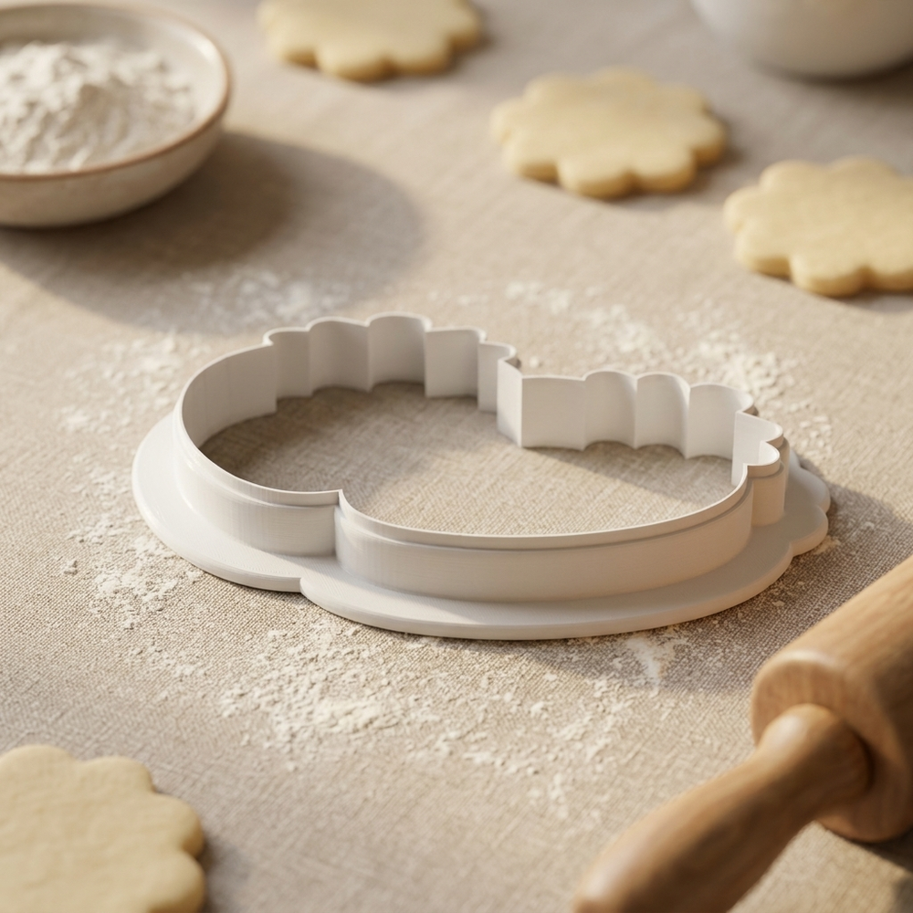 Chocolate Covered Strawberry Pair Cookie Cutter, 3D Printed Valentine Favor