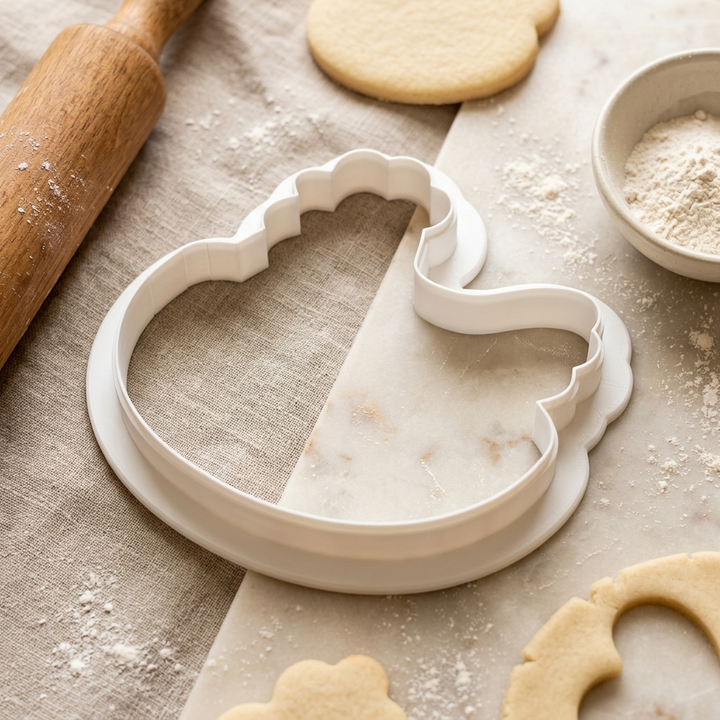 Hen Nest Basket Cookie Cutter, 3D Printed Farm Theme