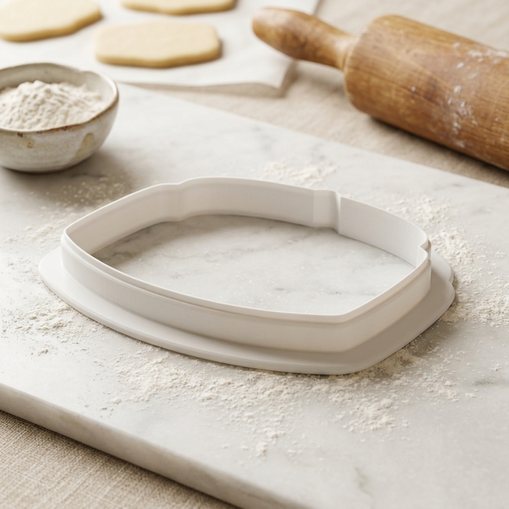 Dim Sum Bamboo Basket Cookie Cutter, 3D Printed Food Theme