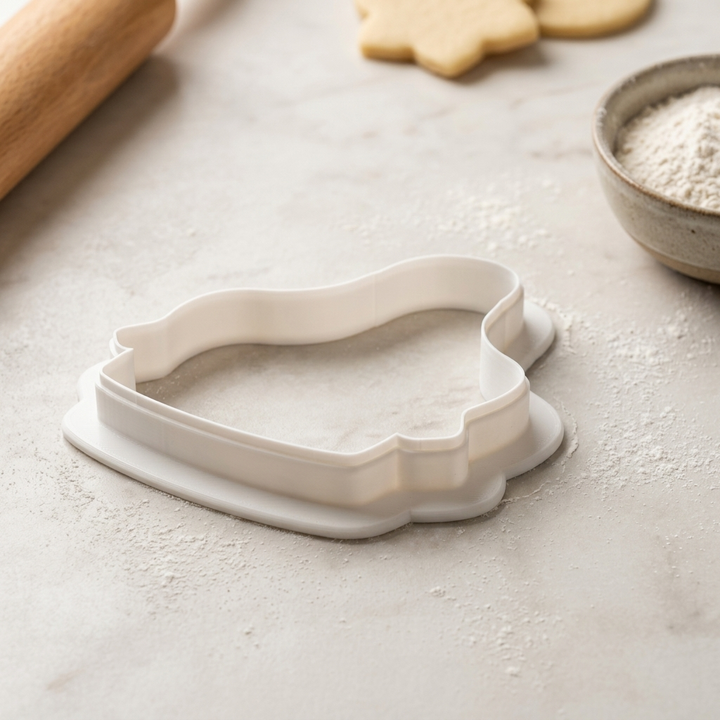 Baker Apron with Whisk Cookie Cutter, 3D Printed Baker Gift