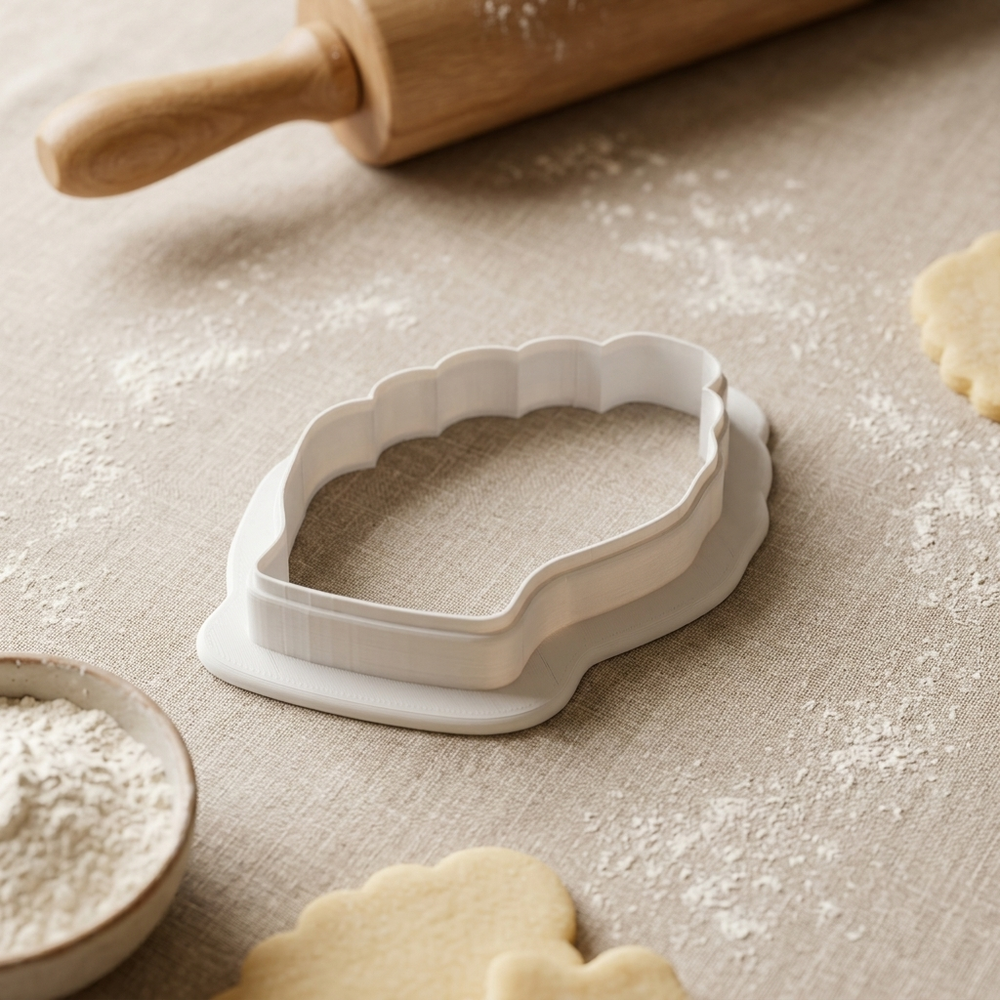Nail Tech Hand with Polish Cookie Cutter, 3D Printed Nail Tech Gift