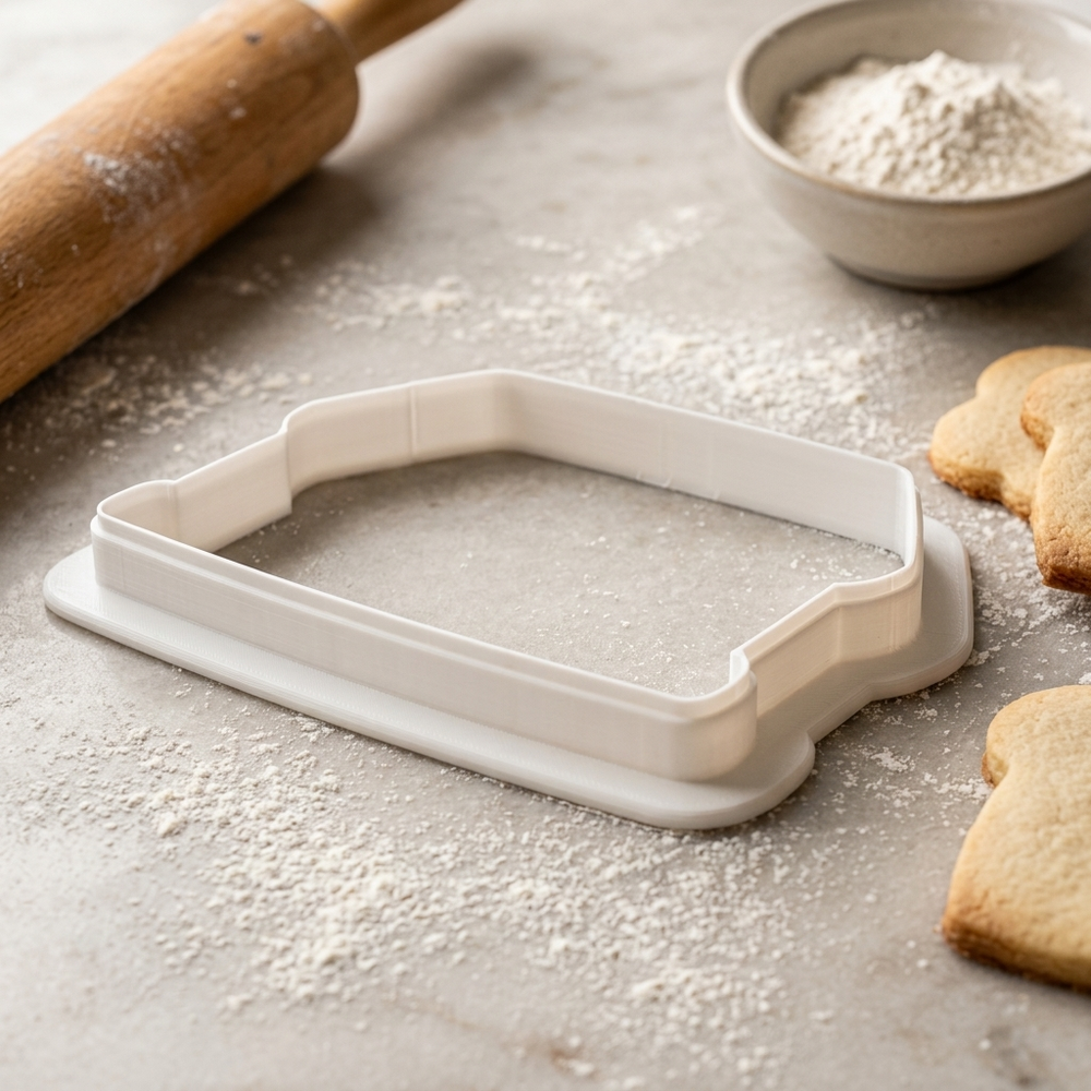 Bookstore Awning Cookie Cutter, 3D Printed Book Lover