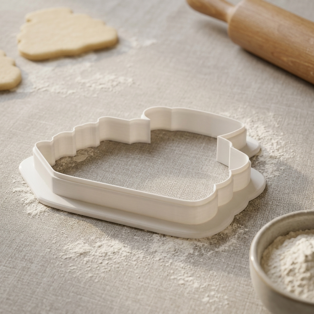 Book Stack Teacup Cookie Cutter, 3D Printed Book Lover