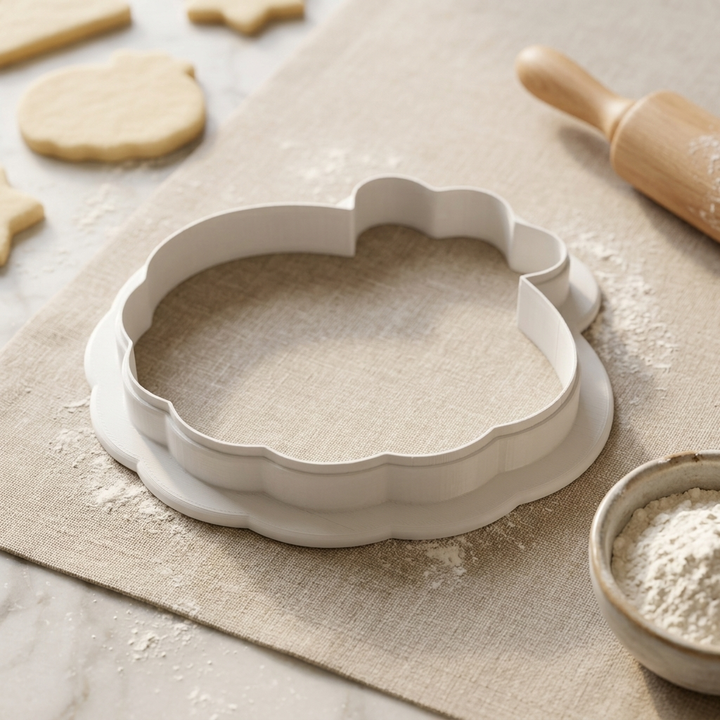 Baptism Shell Font Cookie Cutter, 3D Printed Faith Celebration