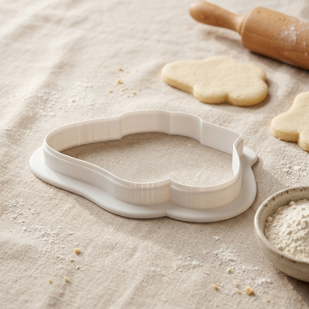 Fly Fishing Creel Basket Cookie Cutter, 3D Printed Outdoor Theme
