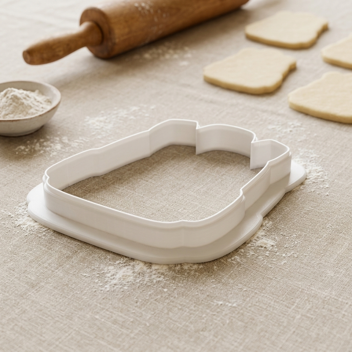 Back to School Backpack with Pencils Cookie Cutter, 3D Printed School Theme
