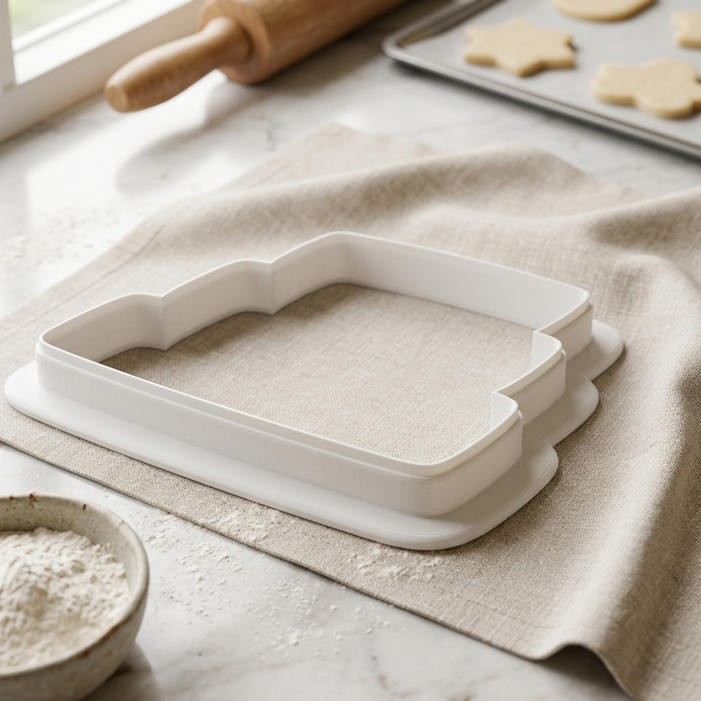 Retirement Suitcase Stack Cookie Cutter, 3D Printed Travel Theme