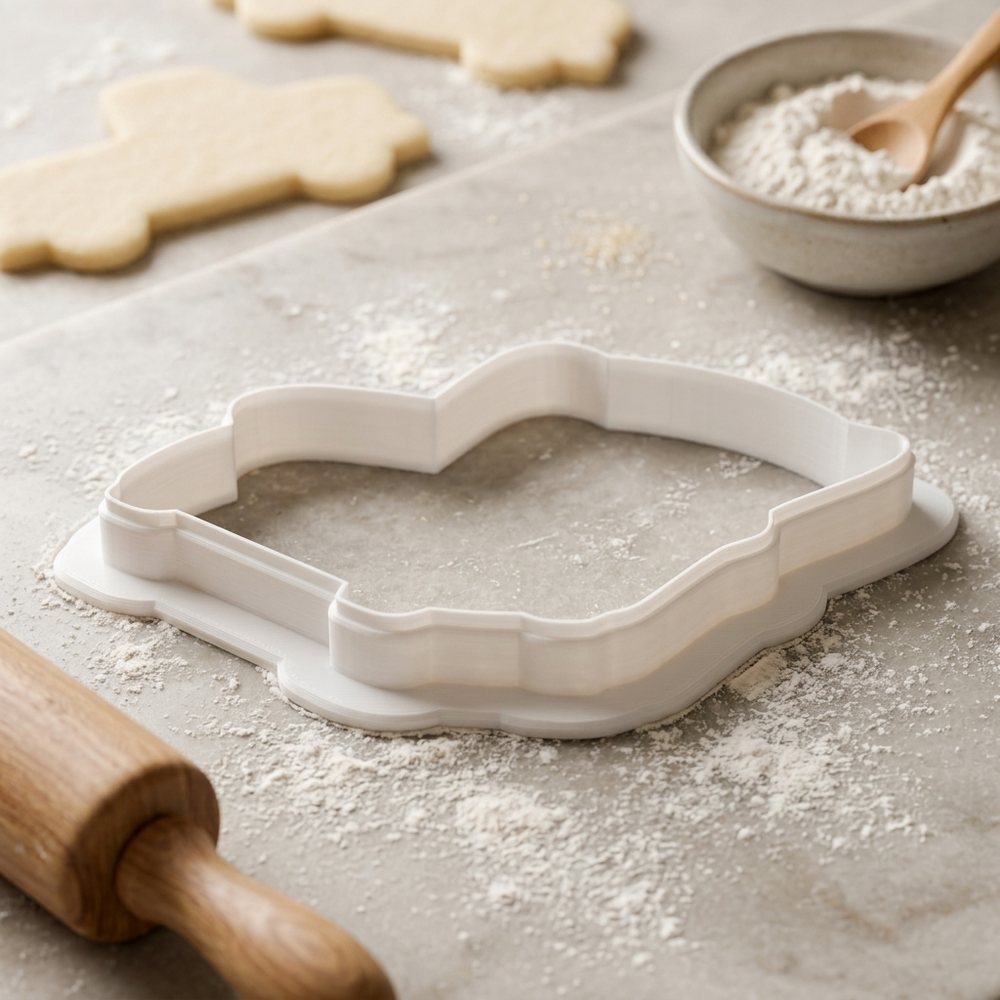 Cozy Reading Nook Armchair Cookie Cutter, 3D Printed Book Lover Theme