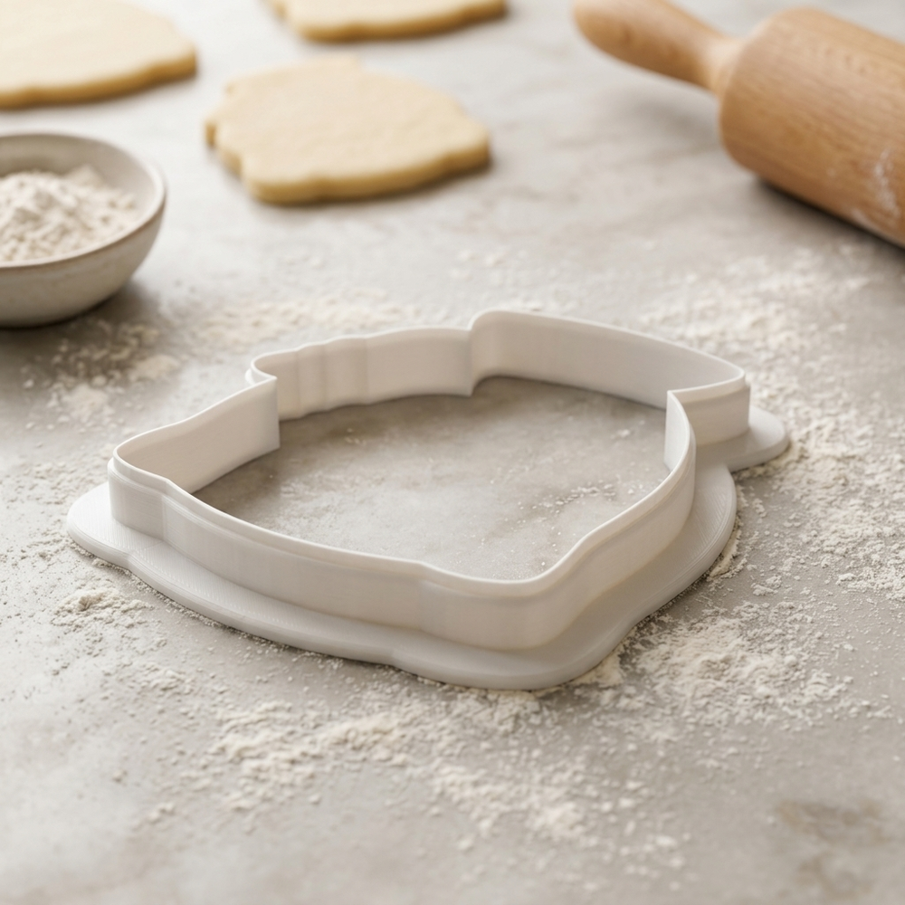 Mahjong Drawstring Tile Bag Cookie Cutter, 3D Printed Game Night
