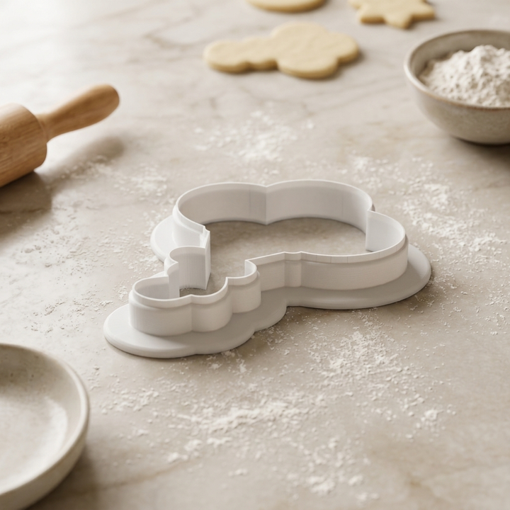 Three Balloon Cookie Cutter– 3D Printed for Cookies &amp; Fondant