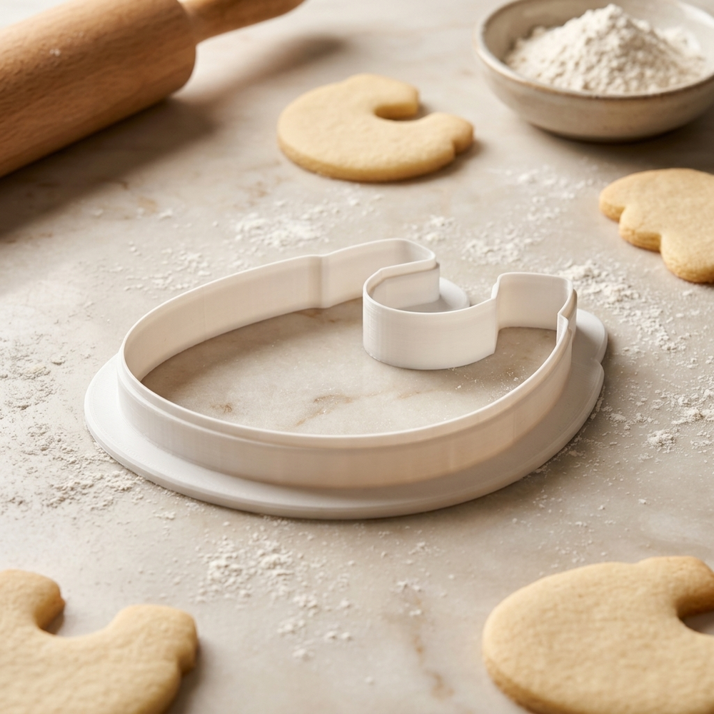 Baby Bib Cookie Cutter, 3D Printed Baby Shower
