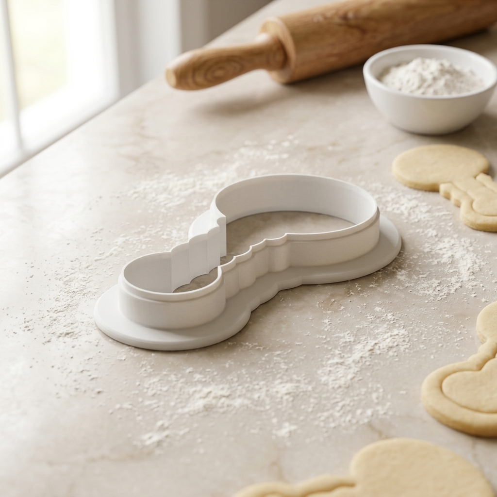 Baby Rattle Cookie Cutter, 3D Printed Baby Shower