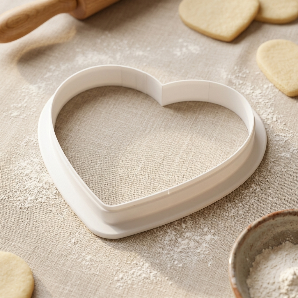Heart Cookie Cutter, 3D Printed Sweet Accent