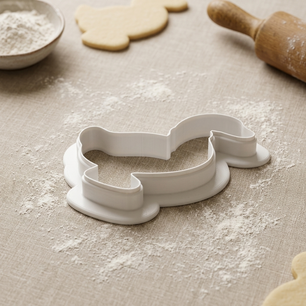 Goose Cookie Cutter, 3D Printed Silly Goose